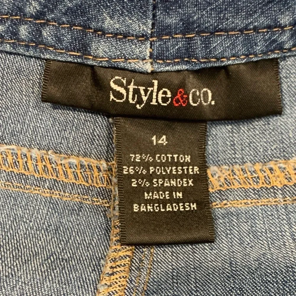 Style & Co., Denim Cargo Capris - Picture 4 of 10